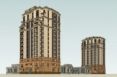 SketchUp Residential Models | Classical Style High-Rise Buildings-BIM WORLD