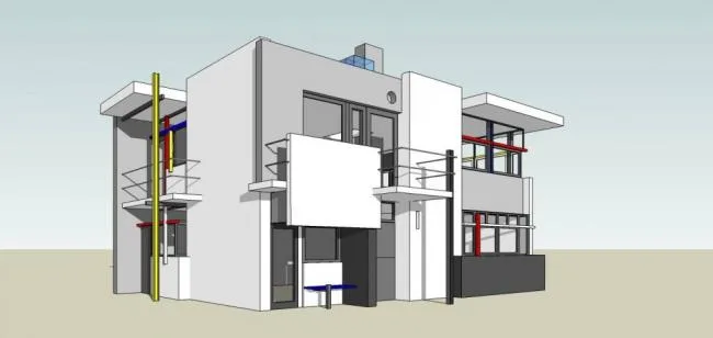 Sketchup Villa Model | Solo Villa, Multi story Residential Building, Modern Style