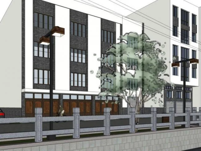 Sketchup Residential Model | Multi story Residence, Chinese Style