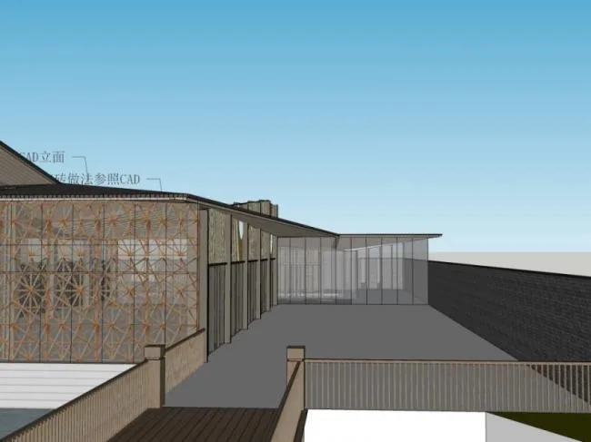 Sketchup Business Model | Clubhouse, Modern Style