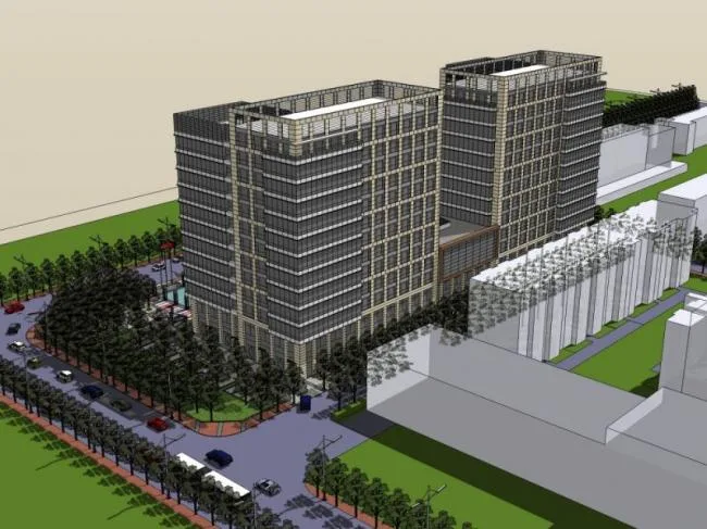 Sketchup Office Model | Multi story Office Building, Modern Style