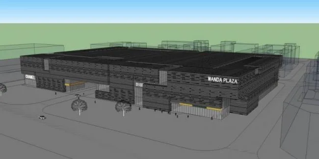 Sketchup Business Model | Multi story Shopping Mall, Modern Style