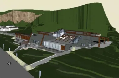 SketchUp Cultural Model: Multi-Story Mountain Museum with Modern Architectural Design-BIM WORLD