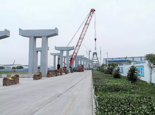 BIM and prefabricated | The highest double section column is 23.15 meters, and the Kunyang Road Cross River Bridge sets a new record for prefabricated and assembled columns in Shanghai