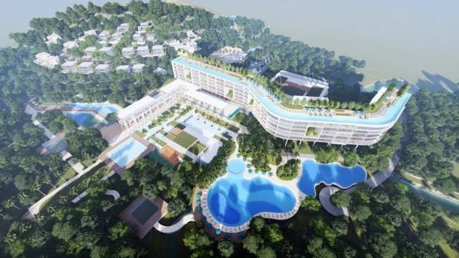 Sketchup Hotel Model | Multi story Resort Hotel, Modern Style