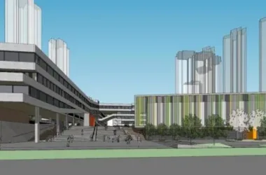 Modern Multi-Story Elementary School Campus Design in SketchUp-BIM WORLD
