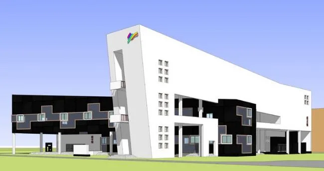 Sketchup Cultural Model | Multi story Library Art Gallery, Cultural Architecture, Modern Style