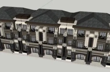 Classical Style Townhouse Villa Model in SketchUp-BIM WORLD