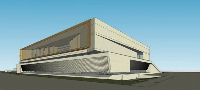Sketchup Cultural Model | Multi story Museum, Cultural Architecture, Modern Style