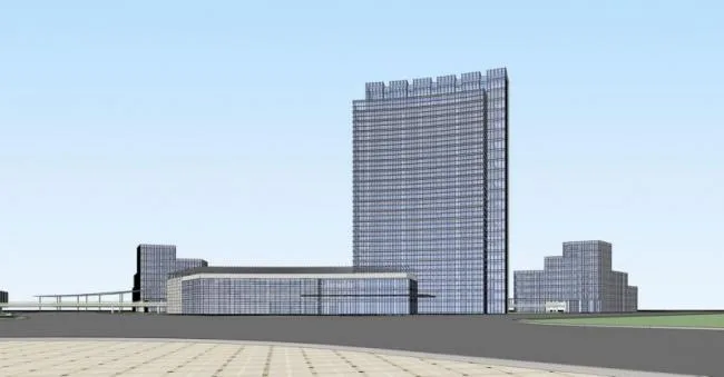 Sketchup Office Model | High rise Industrial Park Software Park Technology Park, Office, Modern Style