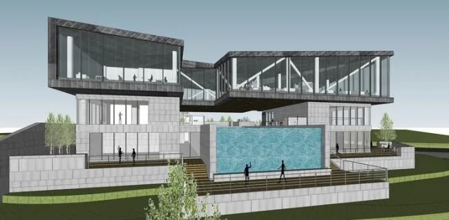 SketchUp Business Model: Meixi Lake International Club – Modern Multi-Story Commercial Design