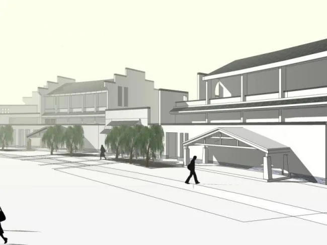Sketchup Business Model | Multi story Club, Chinese Style