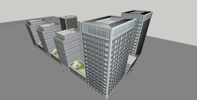Sketchup Office Model | High rise Office Building, Modern Style