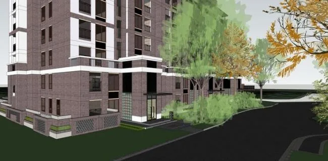 Sketchup Residential Model | Vanke Puyue Bay High rise Residential Building, Residential Architecture, Modern Style