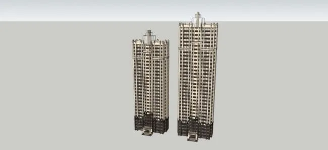 Sketchup Residential Model | Super High rise Residential Buildings, Residential Buildings, Classical Style