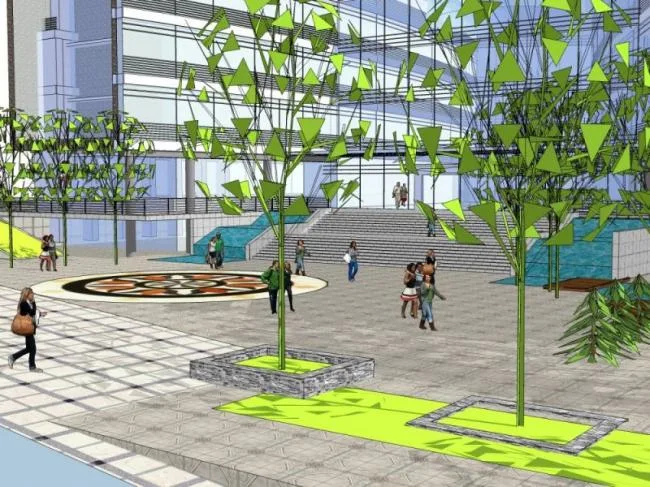 Sketchup Cultural Model | Multi level Cultural Palace, Modern Style