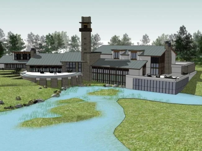 Sketchup Villa Model | Mountain Villa, Modern Chinese Style