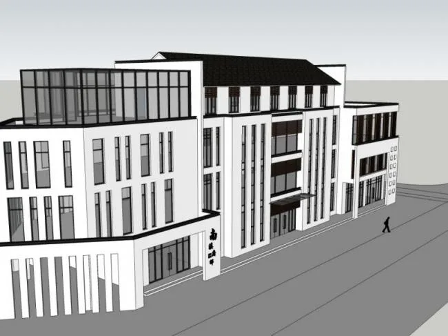 Sketchup Business Model | Multi story Club, Modern Chinese Style