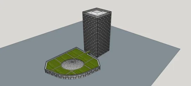 Sketchup Office Model | High rise office building, hotel, office building, administrative, modern style