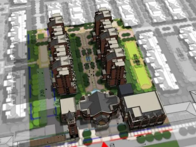 Sketchup Residential Model | Multi story residential community, garden villa, classical style
