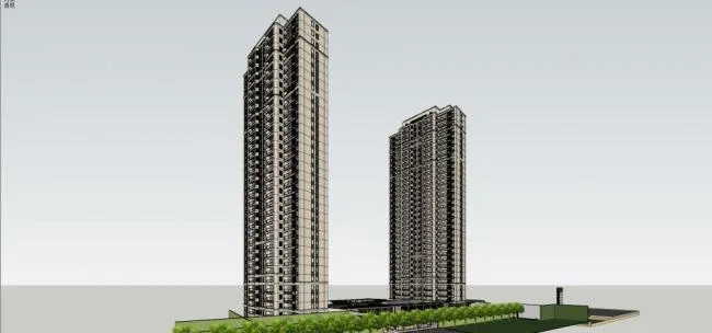 Sketchup Office Model | High rise Office Building, Modern Style