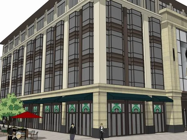 Sketchup Hotel Model | Multi story Hotel, Classical Style