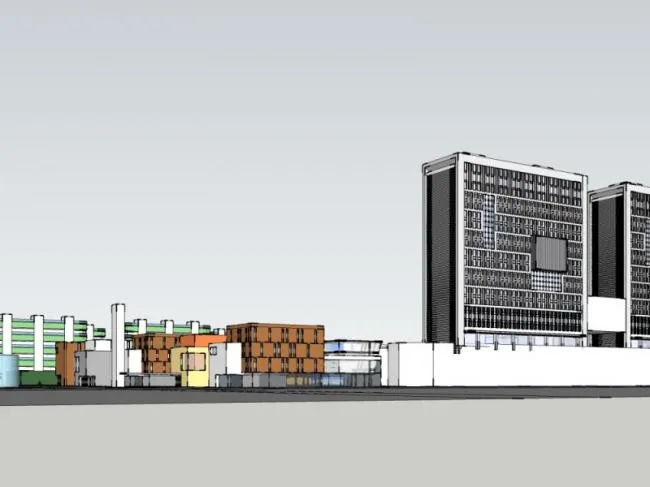 Sketchup Business Model | High rise commercial complex, modern style