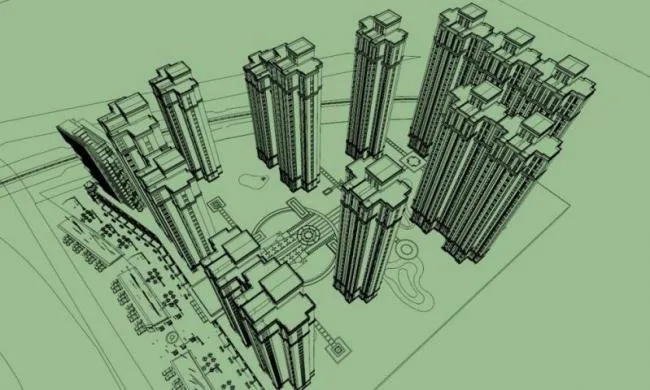 Sketchup Residential Model | High rise residential buildings, residential buildings, classical style