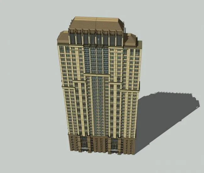 Sketchup Residential Model | High rise Residential Buildings, Residential Buildings, French Classical Style