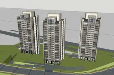 Modern High-Rise Residential Buildings in SketchUp: Contemporary Design Models-BIM WORLD