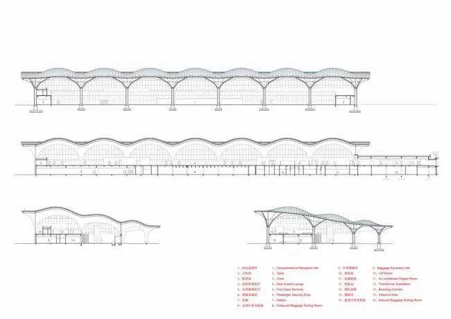 BIM Architecture | Continuous Waves Rising from Golden Birch Forest: Hulunbuir Hailar Airport Expansion Project/China Architecture Design Institute Joint Architectural Design Seminar U10