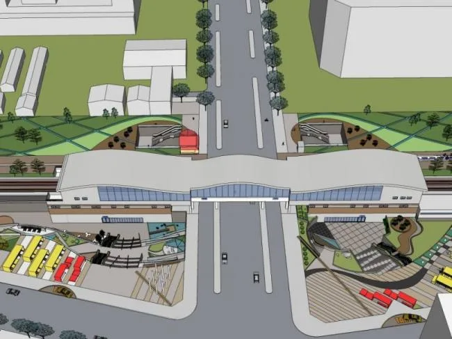 Sketchup Landscape Model | Square Landscape, Road Landscape, Modern Style