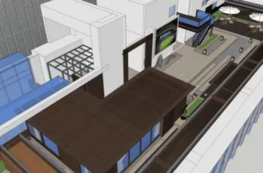 Modern Roof Garden Design: SketchUp Landscape Model Showcase-BIM WORLD