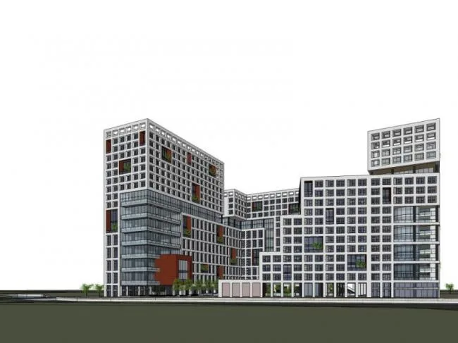 Sketchup Office Model | Multi story Creative Park, Modern Style
