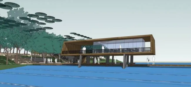 Modern SketchUp Landscape Models: Pier, Park, and Dam Designs