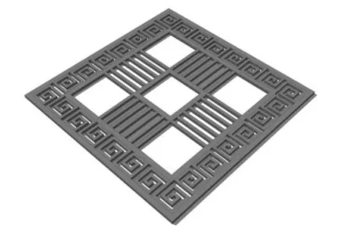 SketchUp Material Models: Tree Pool Grates, Tree Grates, and Landscape Elements-BIM WORLD