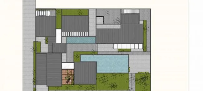 Sketchup Villa Model | Courtyard Villa, New Chinese Style