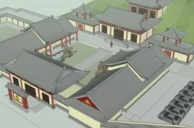 SketchUp Model of Multi-Storey Mount Wutai Temple: Ancient Chinese Architecture-BIM WORLD