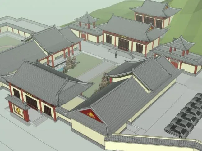 Sketchup Ancient Architecture Model | Multi storey Mount Wutai Temple, Ancient Temple, Ancient Architecture, Chinese Style