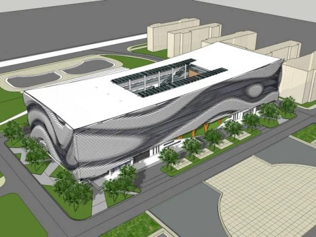 Sketchup School Model | Multi story School Teaching Building, Campus Educational Architecture, Modern Style