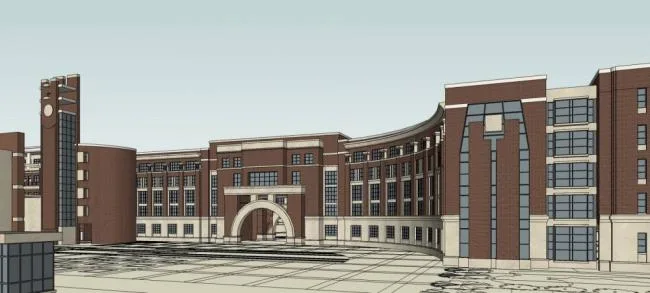 Sketchup School Model | Multi story School, Vocational High School, European Style, Educational Architecture