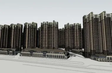 SketchUp Residential Model | Classic-Style Super High-Rise Community and Buildings-BIM WORLD