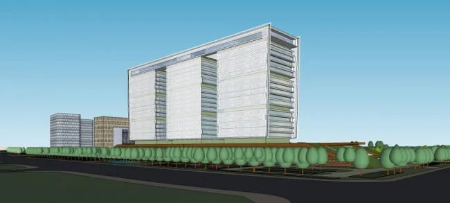 Sketchup Office Model | High rise Benxi Government Office Building, Administrative, Office Building, Modern Style