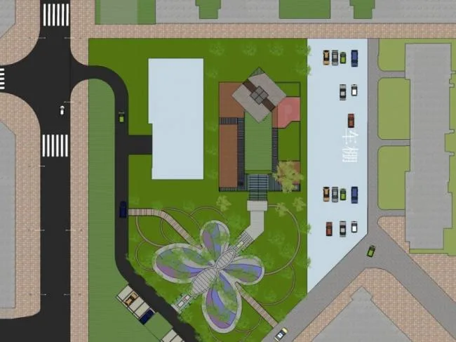 Sketchup Business Model | Multi story Sales Department, Modern Style, Commercial Building