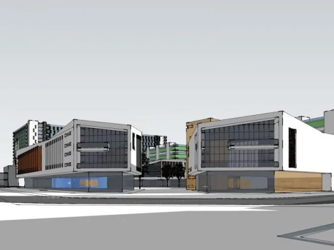 Sketchup Business Model | High rise commercial complex, modern style