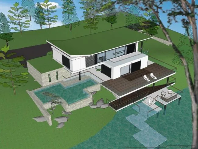 Modern Solo Villa Design | SketchUp Model Showcase