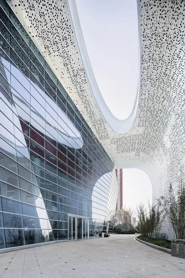 BIM Architecture | Like Crystal Clear Lantern Petals Wrapping the stamens: Chongqing Real Estate Vocational College Library/Paiang International Architectural Design Consultant