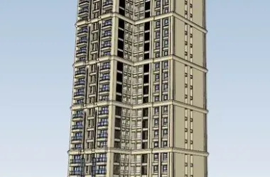 SketchUp Residential Models: High-Rise Buildings in Classical Style-BIM WORLD
