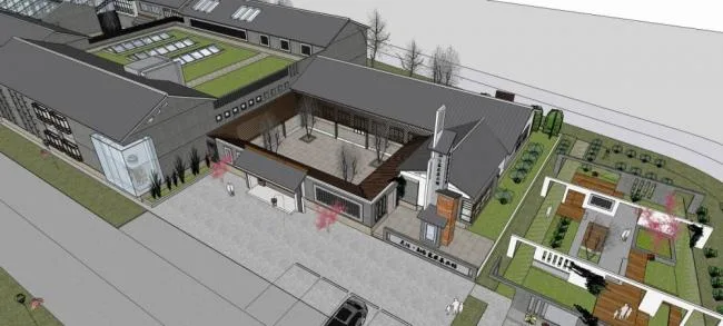Sketchup Business Model | Multi story Commercial Street, Chinese Style