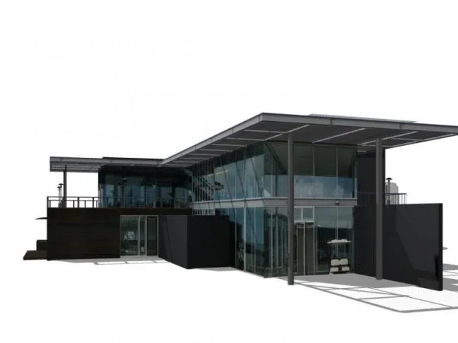 Sketchup Business Model | Clubhouse, Modern Style